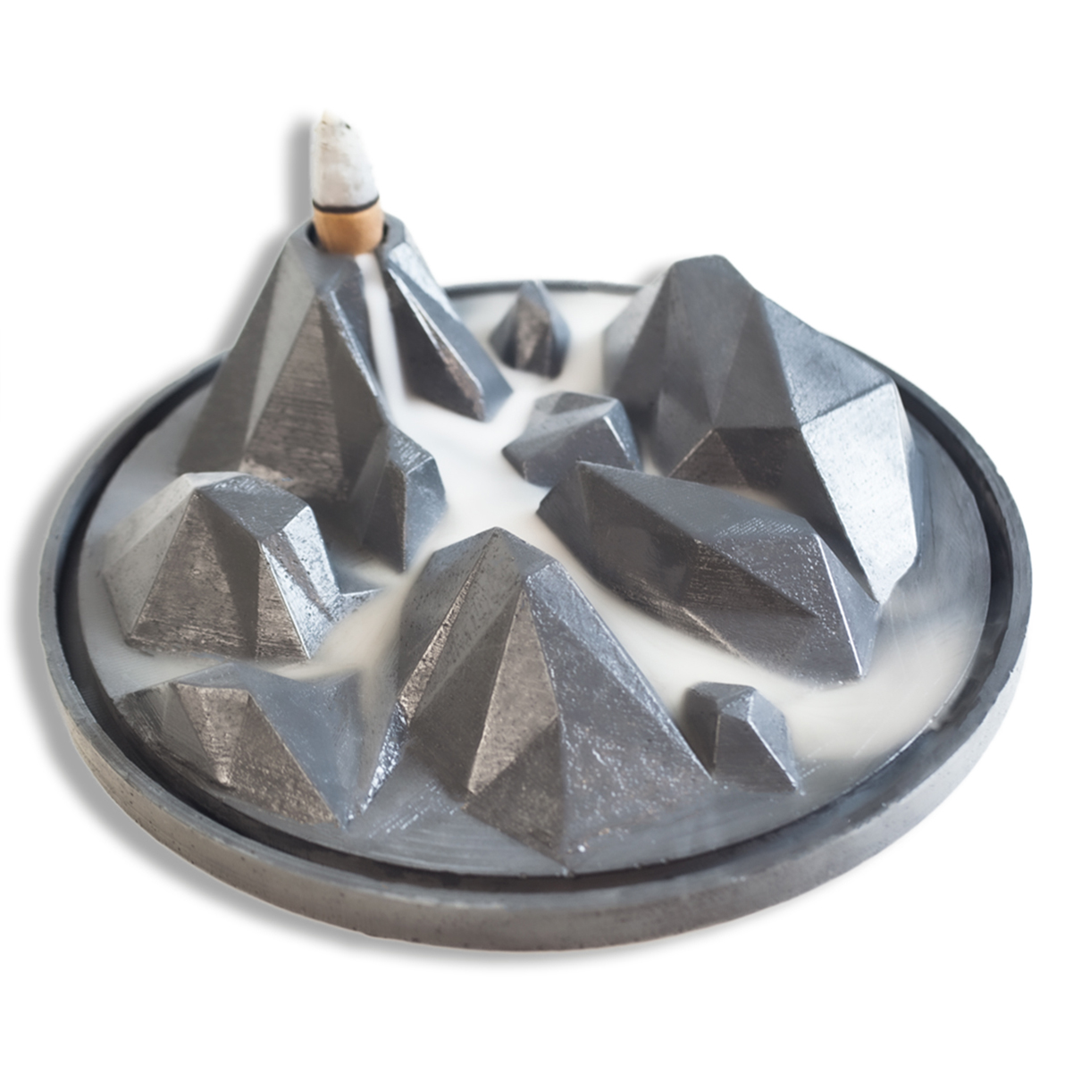 Sis Vadisi Geri Akış Tütsüsü Siyah - Backflow Incense Burner