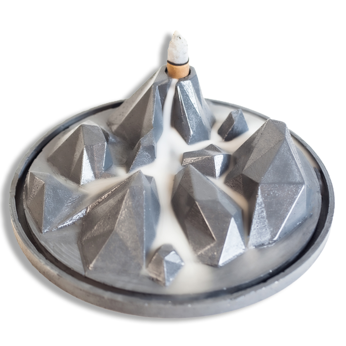 Sis Vadisi Geri Akış Tütsüsü Siyah - Backflow Incense Burner