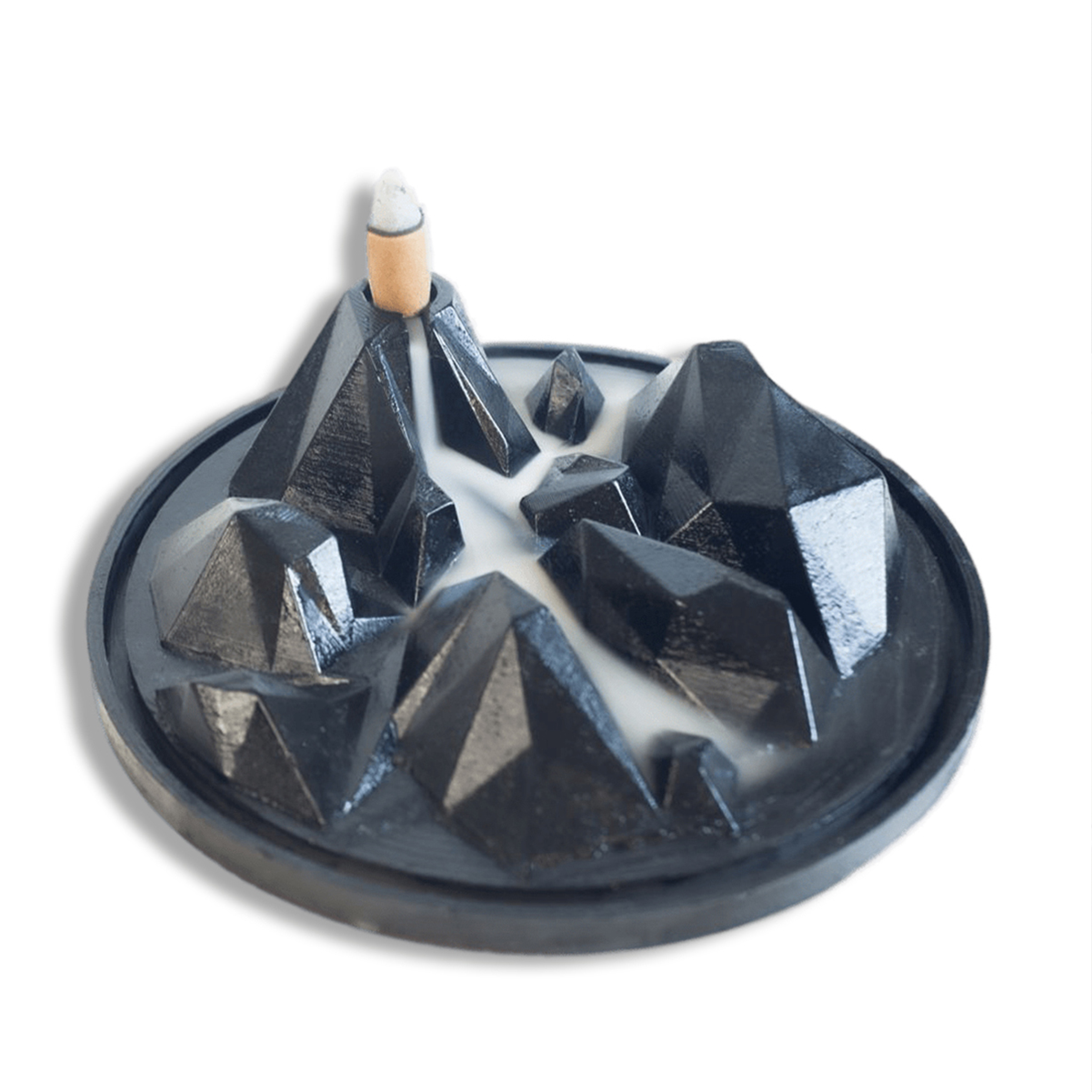 Sis Vadisi Geri Akış Tütsüsü Siyah - Backflow Incense Burner