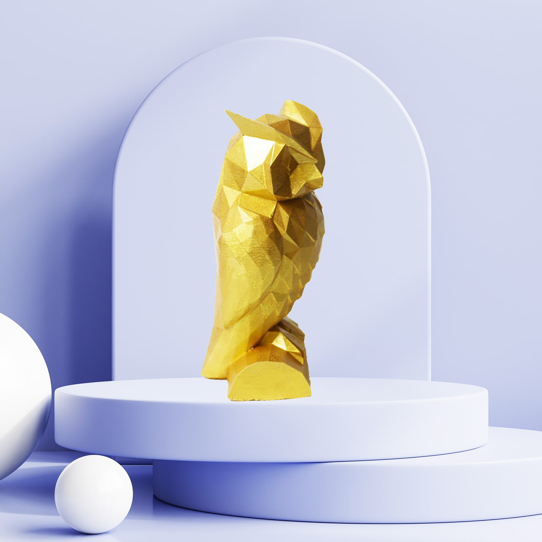Owl Gold Baykuş Dekoratif Biblo Aksesuar - Görsel 6