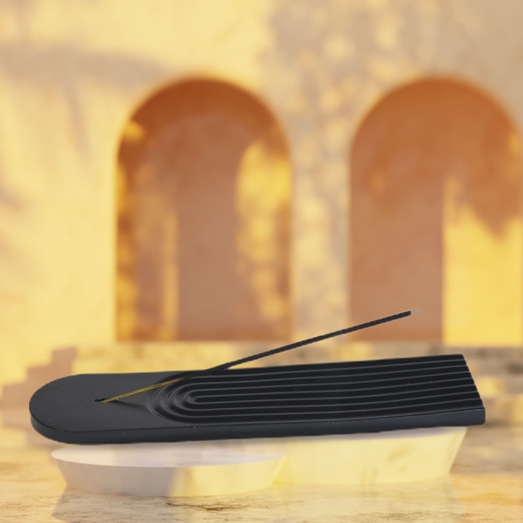 Horizon Siyah Dekoratif Şık Tütsülük (5 Adet Tütsü Çubuğu)