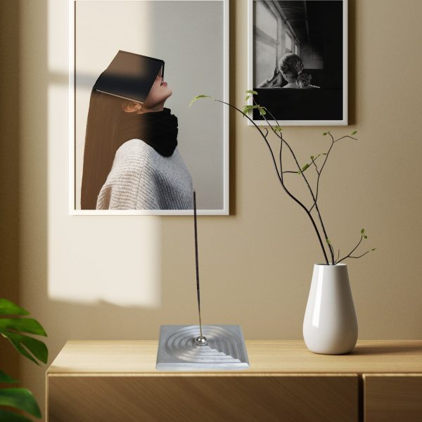 Auro Gümüş Dekoratif Elegant Tütsülük (5 Adet Tütsü Çubuğu)