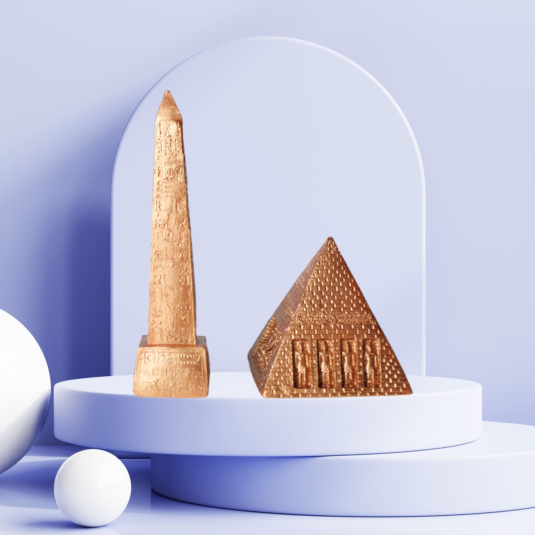 PyraZen Antik Mısır Figürü Bronz Biblo Dekoratif Aksesuar - Görsel 2