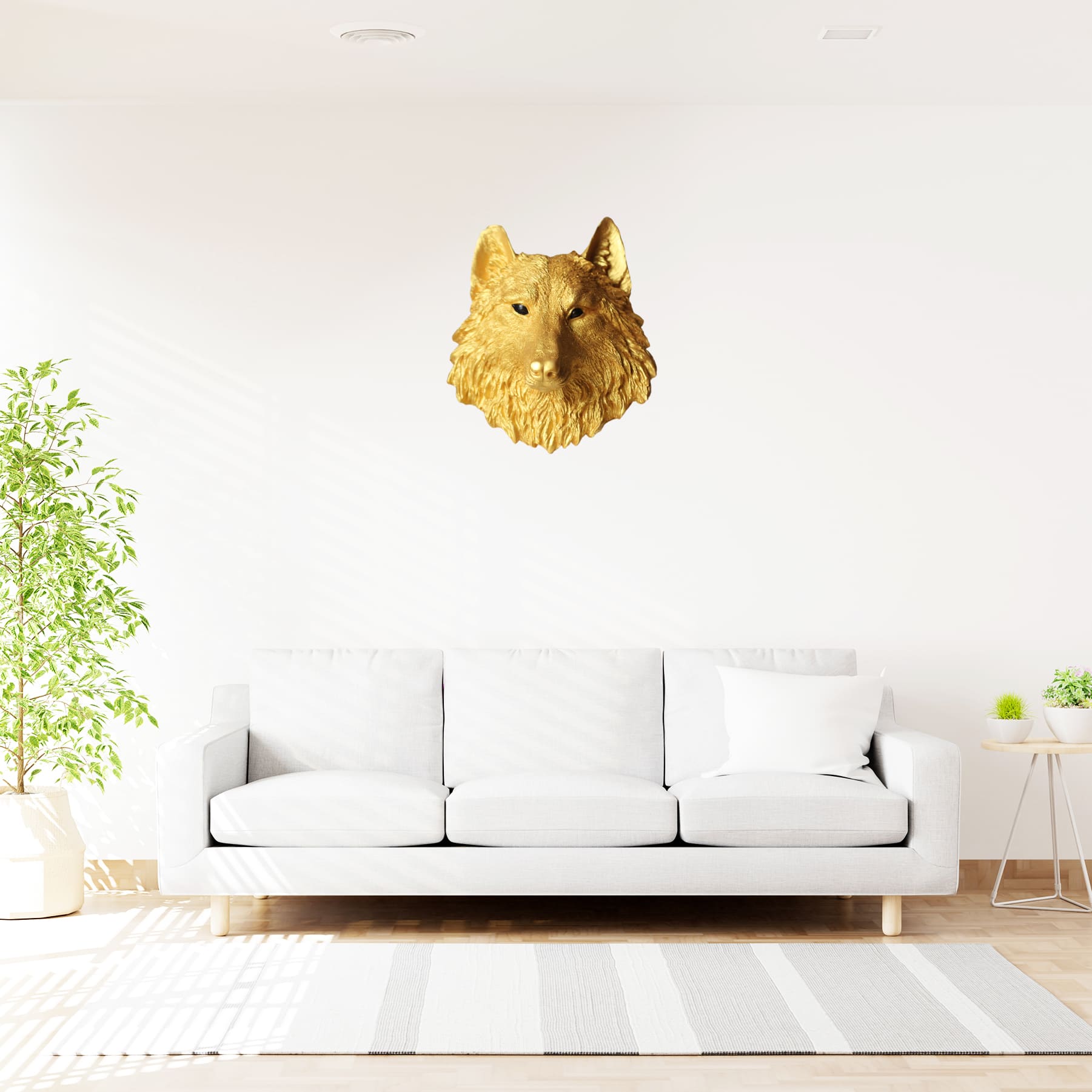 UrbanWolf Kurt Gold Dekoratif Duvar Süsü - Görsel 8
