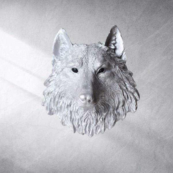 UrbanWolf Kurt Gümüş Dekoratif Duvar Süsü